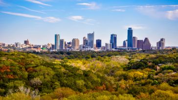 view of austin texas from afar